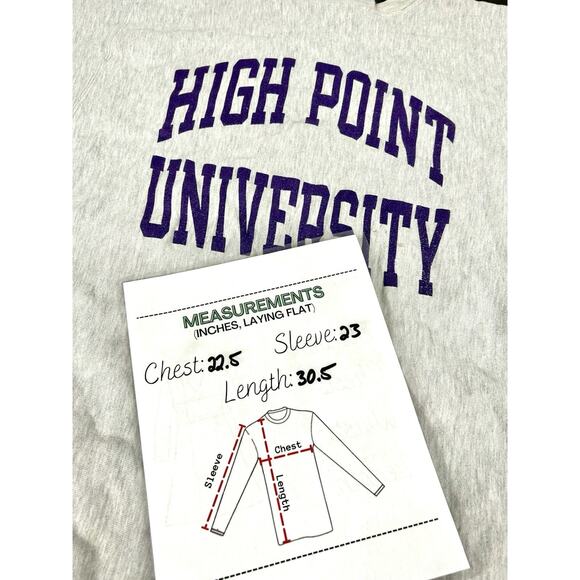 Vtg 90s Champion Reverse Weave Sweatshirt Men's XXL High Point University - Picture 9 of 11